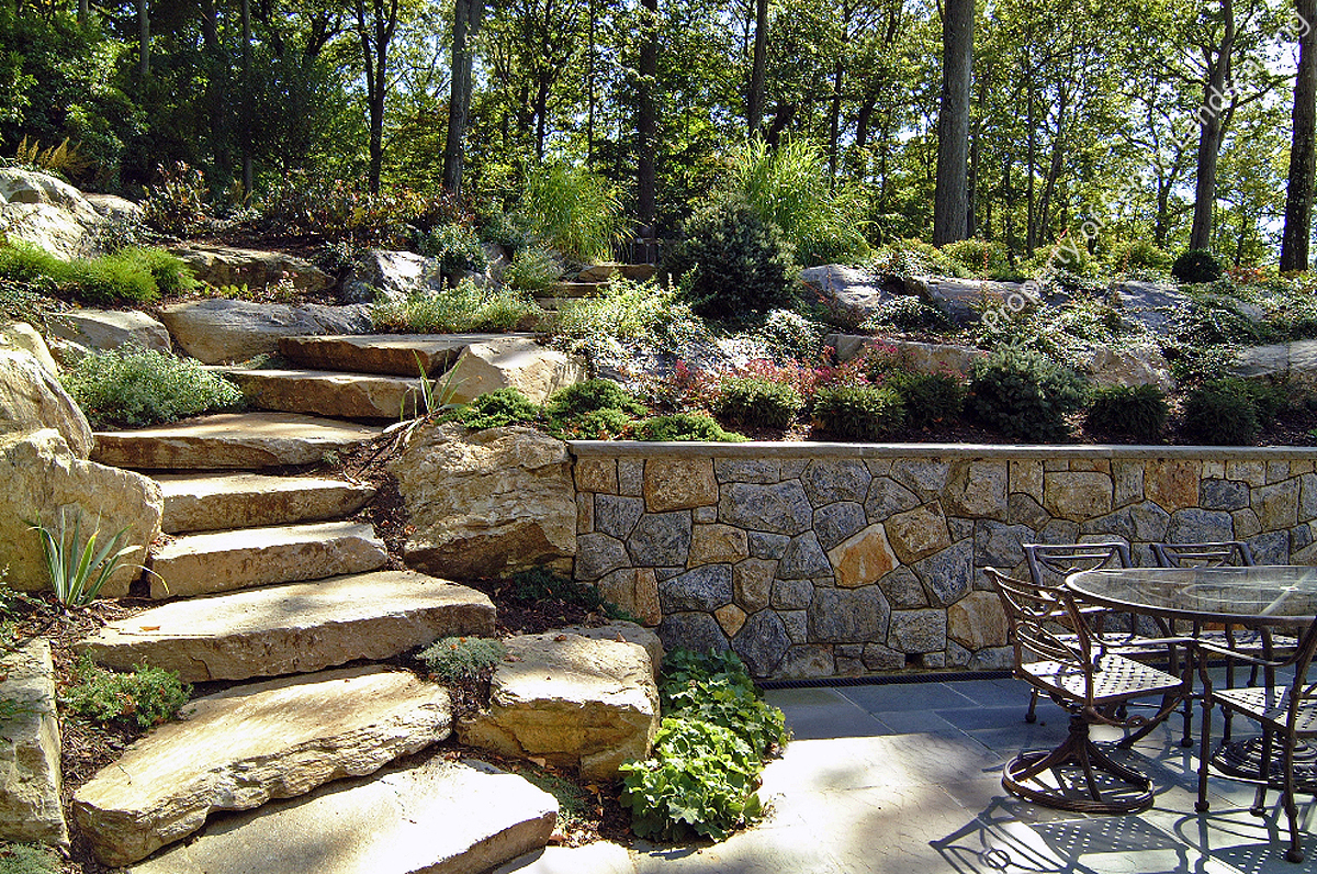 Natural Boulder / Step Creations | Femia Landscaping