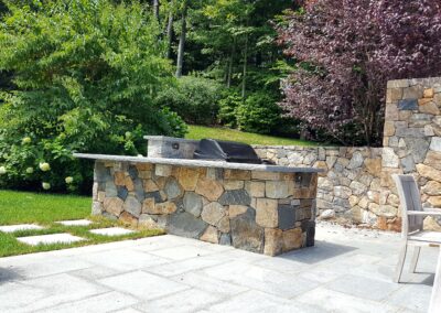 Additional View of an Outdoor Kitchen in New Canaan, CT