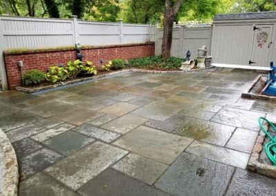 Patio Reconstruction/ Drainage Project in New Canaan, CT