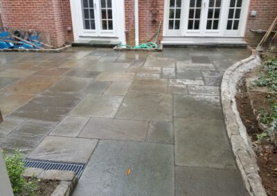 Patio Reconstruction/ Drainage Project in New Canaan, CT